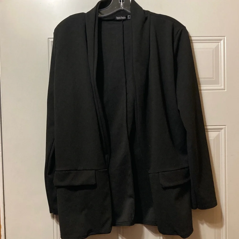 Boohoo‎ Elegant Black Open Blazer 6